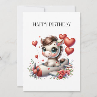 Pony Pilot Geburtstag Einladung