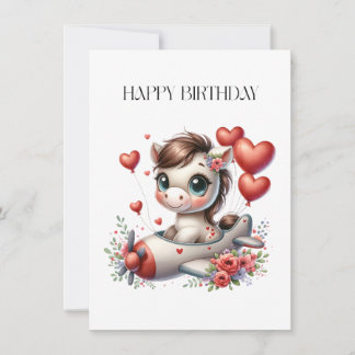 Pony Pilot Geburtstag Einladung