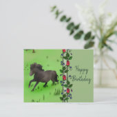Pony Postkarte (Stehend Vorderseite)