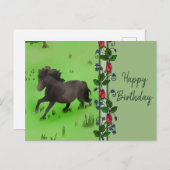 Pony Postkarte (Vorne/Hinten)