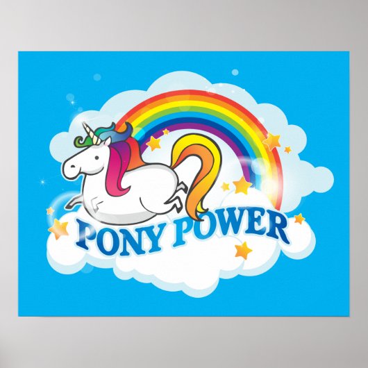Pony Power Unicorn Poster (Vorne)