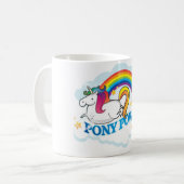 Pony-Powerunicorn-Tasse Kaffeetasse (Vorderseite Links)