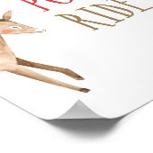 Pony Rides Farm Animals Barnyard Boy Birthday Poster (Ecke)