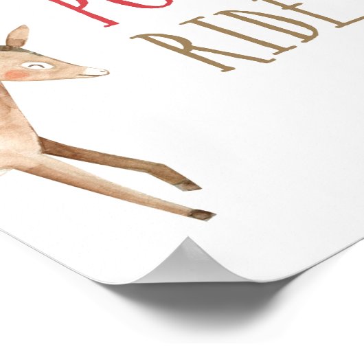 Pony Rides Farm Animals Barnyard Boy Birthday Poster (Ecke)