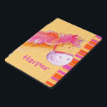 Pony rosa orange Girls als intelligentes Cover<br><div class="desc">Niedliches,  ursprünglich entworfenes Portfoliogehäuse für Pony- und Reitmädchen. Passen Sie den Namen Ihrer Wahl an. Derzeit liest Harper. Pony Aquarellkunst und Design von Sarah Trett.</div>