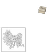 Pony Rubber Briefmarke Gummistempel (Stempel)