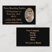 Pony Sample1 Visitenkarte (Vorne/Hinten)