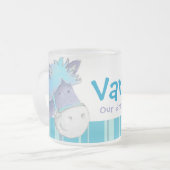 Pony scherzt blauer Dressage-Meistername Tasse (Vorderseite Links)