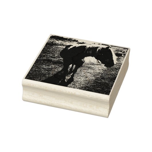 Pony Silhouetted Kautschuk Briefmarke Gummistempel (Stempel)