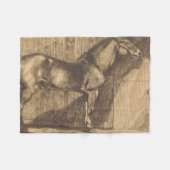 Pony-Sketch (von Paul-Albert Besnard) Fleecedecke (Vorderseite (Horizontal))