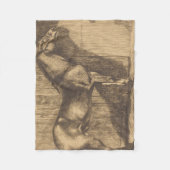 Pony-Sketch (von Paul-Albert Besnard) Fleecedecke (Vorderseite)
