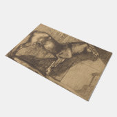 Pony-Sketch (von Paul-Albert Besnard) Fußmatte (Schrägansicht)