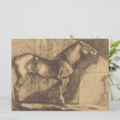 Pony-Sketch (von Paul-Albert Besnard) Karte (Stehend Vorderseite)