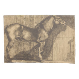 Pony-Sketch (von Paul-Albert Besnard) Kissenbezug