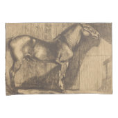 Pony-Sketch (von Paul-Albert Besnard) Kissenbezug (Vorderseite-Rechts)
