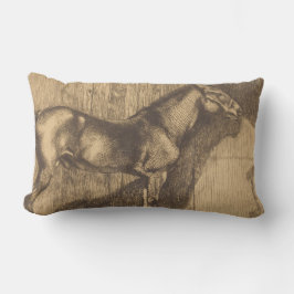 Pony-Sketch (von Paul-Albert Besnard) Lendenkissen