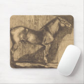 Pony-Sketch (von Paul-Albert Besnard) Mousepad (Mit Mouse)