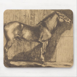 Pony-Sketch (von Paul-Albert Besnard) Mousepad