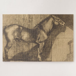 Pony-Sketch (von Paul-Albert Besnard) Puzzle
