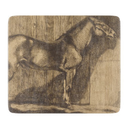 Pony-Sketch (von Paul-Albert Besnard) Schneidebrett