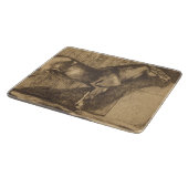 Pony-Sketch (von Paul-Albert Besnard) Schneidebrett (Ecke)
