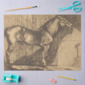 Pony-Sketch (von Paul-Albert Besnard) Seidenpapier (Basteln)