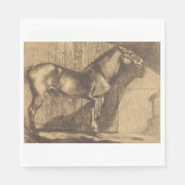 Pony-Sketch (von Paul-Albert Besnard) Serviette