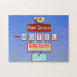 Pony Soldier Motel Sign, Route 66, Tucumcari, N.M. Puzzle