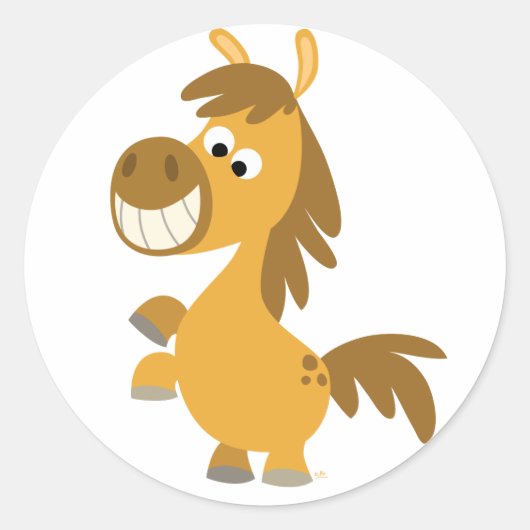 Pony Sticker für unbedruckten Cartoon (Vorderseite)