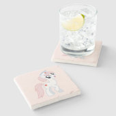 Pony Stone Coaster Steinuntersetzer (Seitenansicht)