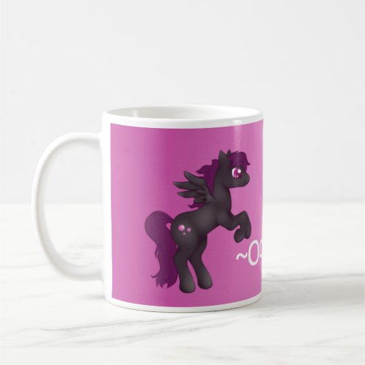 Pony-Tasse Oktobers Birthstone Pegasus Kaffeetasse (Links)