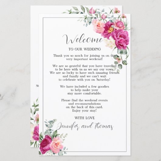 Pony und Rose Eukalyptus Greenery (Vorne/Hinten)