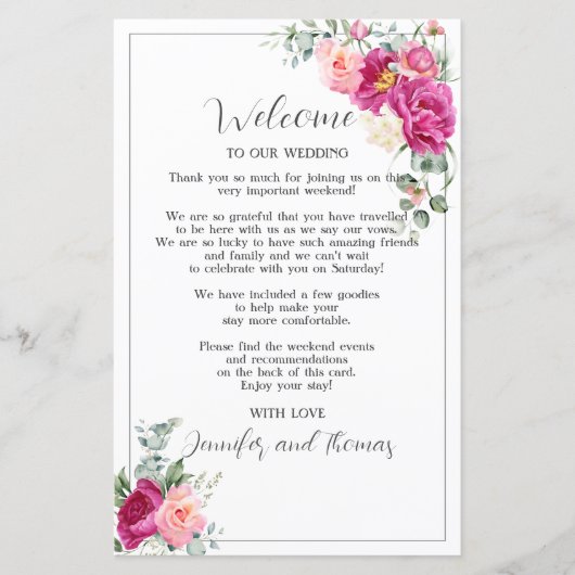 Pony und Rose Eukalyptus Greenery (Vorderseite)