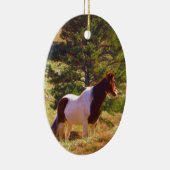 Pony von der Kiefer gemalt Keramikornament (Rechts)