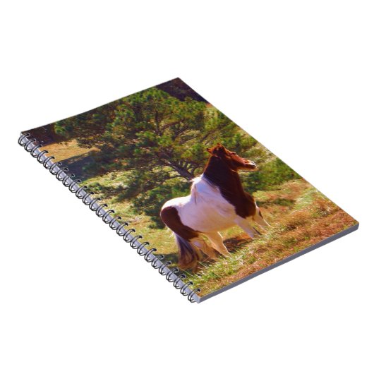 Pony von der Kiefer gemalt Notizblock (Rechte Seite)