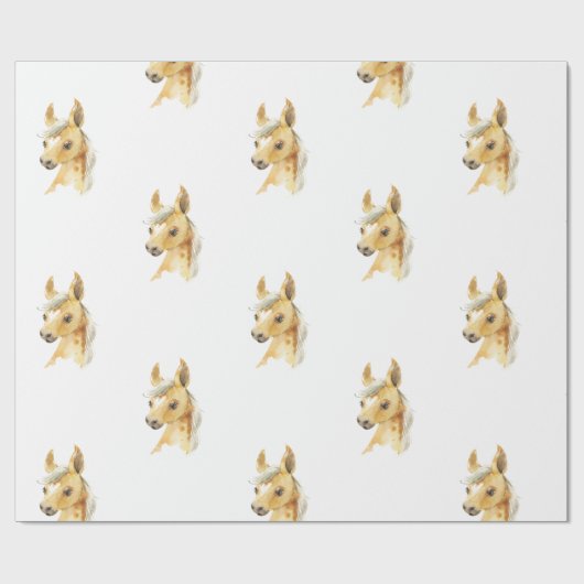 Pony Wrapping Paper Geschenkpapier (Flach)