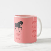 Pony-wütende Tasse (VorderseiteRechts)