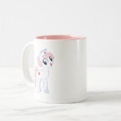 Pony Zweifarbige Tasse (Vorderseite Links)