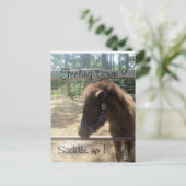 Ponyprofil Postkarte (Stehend Vorderseite)