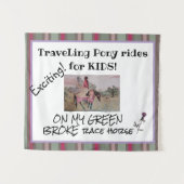 Ponyreiten für Kinder TAPESTRY Wandteppich (Vorderseite (Horizontal))