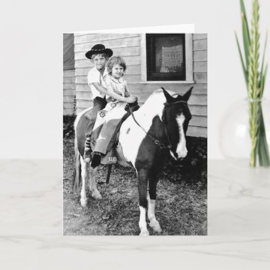Ponyreiten Karte (Vorderseite)