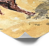 Ponys auf der Insel Assateague Poster (Ecke)