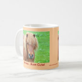 Ponys - geborenes niedliches! kaffeetasse (Vorderseite Links)