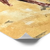Ponys von Assateague Island Poster (Ecke)