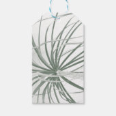 Ponyschwanzpalmenblätterung auf weiß geschenkanhänger (Vorderseite)