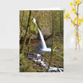 Ponytail Falls, Oregon Karte (Gelbe Blume)
