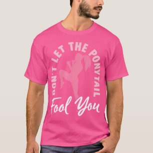 Ponytail Mixed Martial Arts Thai Boxing Kickboxing T-Shirt