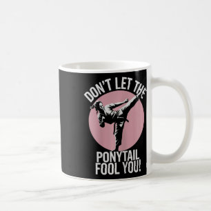 Ponytail Warrior Girls Martial Arts 1 Kaffeetasse