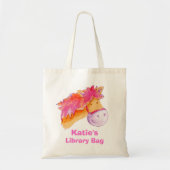 Ponytaschen-Rosaorange u. Tragetasche (Vorne)