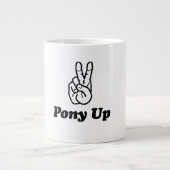 PonyUp Your Mornings! Jumbo-Tasse (Vorderseite)
